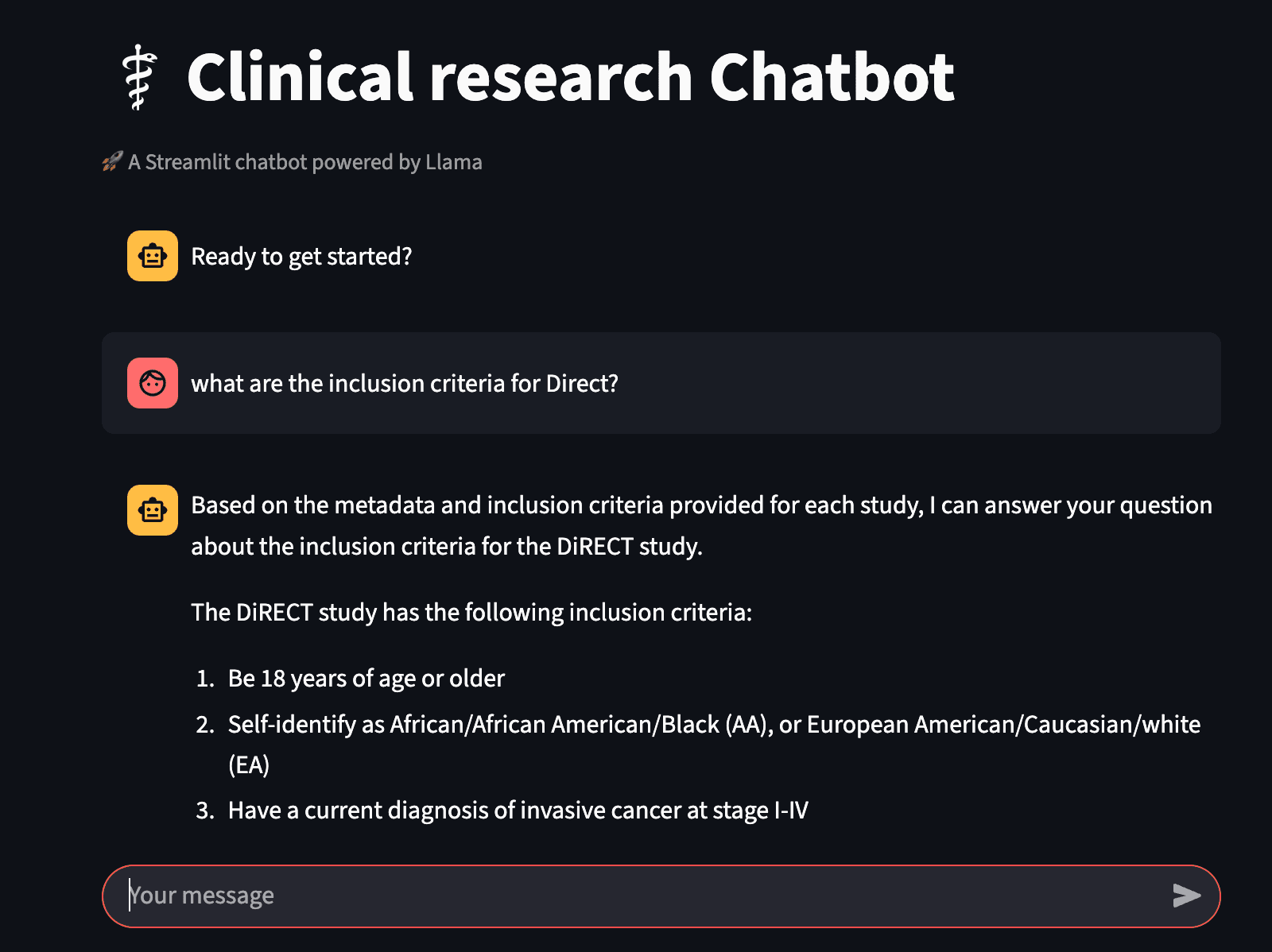RAG Chatbot preview